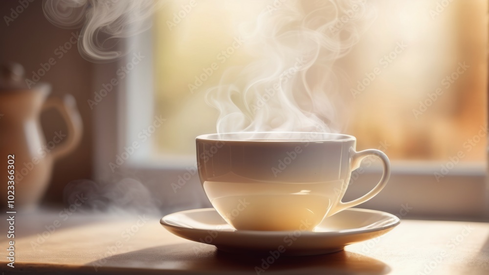 cup of coffee on the table