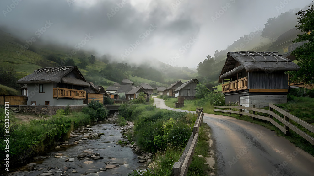 Mystical Mornings: The Beauty of Fog in Villages Mystical Mornings: The Beauty of Fog in Villages