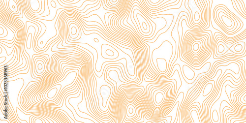 Abstract topographic contours map background. Topographic map and landscape terrain texture grid. Modern design with White background with topographic wavy pattern design. Black-white background. 