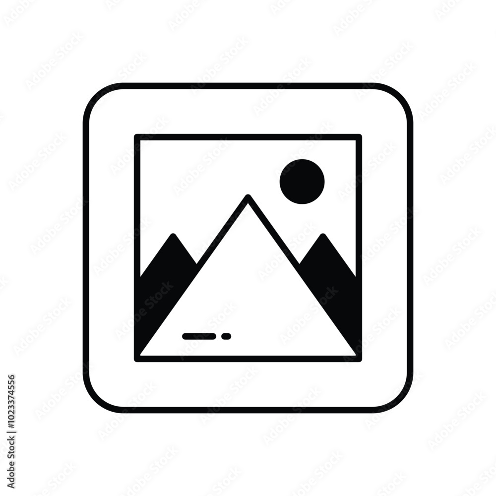 Image Gallery vector icon stock illustration Image Gallery vector icon stock illustration