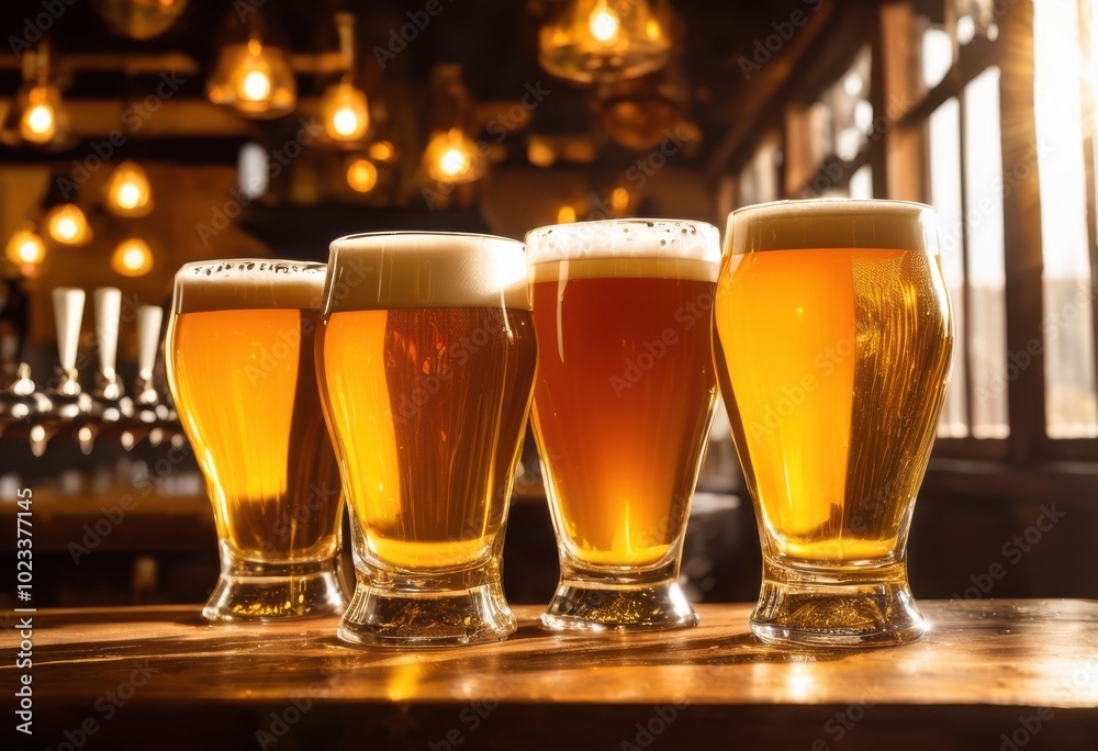 close frothy beer showcasing unique glasses filled golden liquid capturing refreshing essence craft beer culture, ale, lager, beverage, drink, foam, bubble close frothy beer showcasing unique glasses filled golden liquid capturing refreshing essence craft beer culture, ale, lager, beverage, drink, foam, bubble