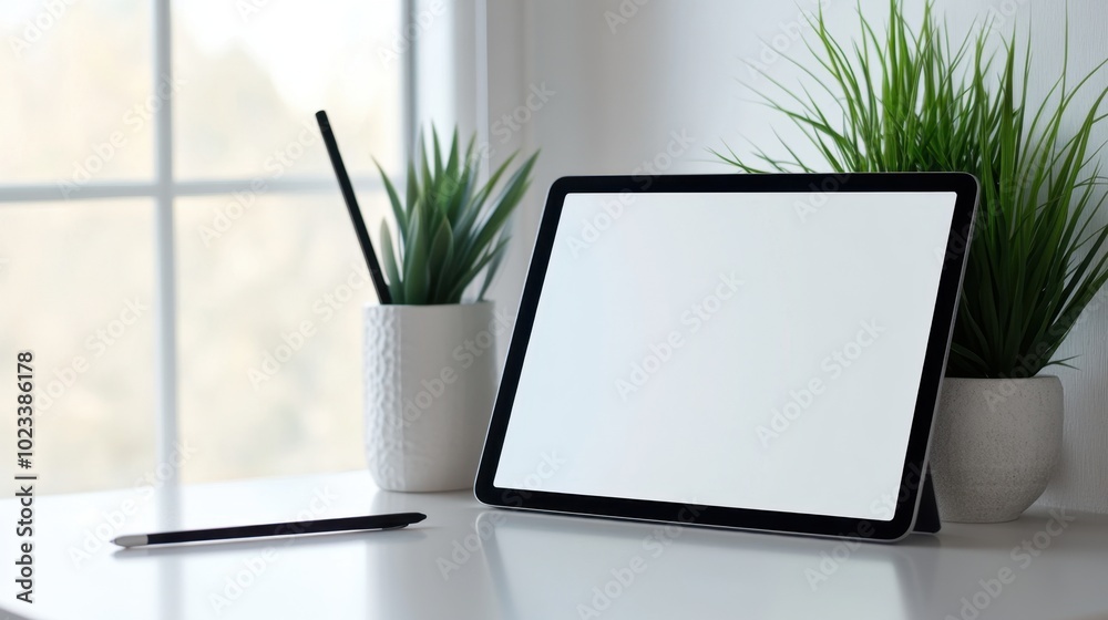 Elegant Minimalist Tablet with Clean Design Elegant Minimalist Tablet with Clean Design