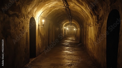 Mysterious Underground Tunnel with Soft Whispers