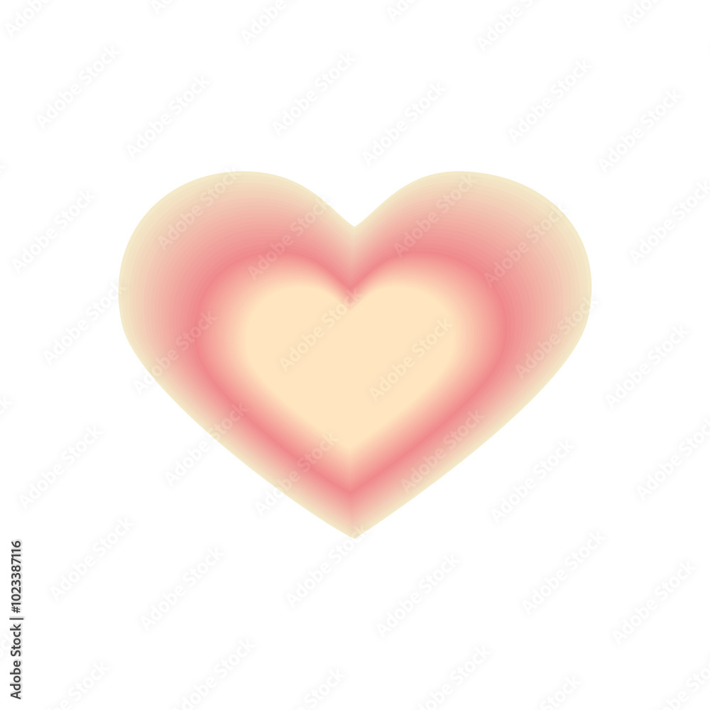 Blurred heart shape in y2k style. Gradient trendy love element for greeting card and poster for Valentines Day. Blurred heart shape in y2k style. Gradient trendy love element for greeting card and poster for Valentines Day.