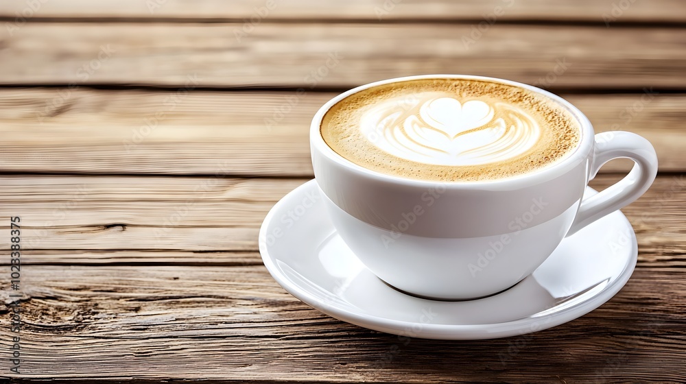 Exquisite latte with intricate swirling foam art served on a rustic wooden table creating a cozy sophisticated cafe like atmosphere Exquisite latte with intricate swirling foam art served on a rustic wooden table creating a cozy sophisticated cafe like atmosphere