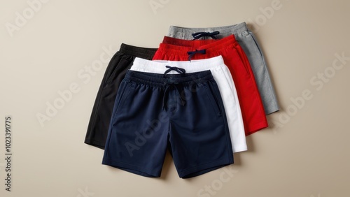 Mockup of heavy blend shorts. Perfect for designers presenting athletic or casual wear.