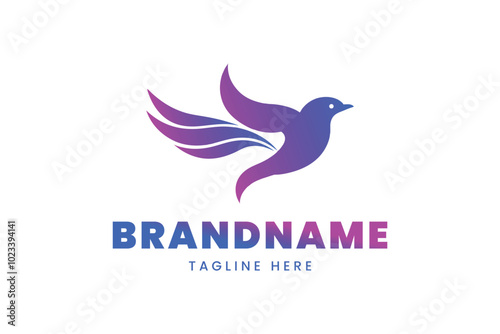 colorful bird phoenix logo for powerful and dynamic brand identity photo