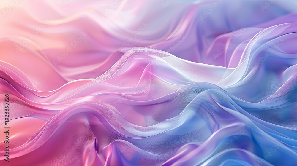Abstract Pastel Fabric Waves Abstract Pastel Fabric Waves