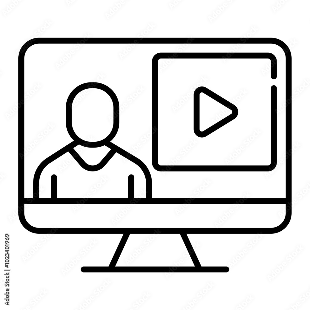 video creator line icon
video creator line icon