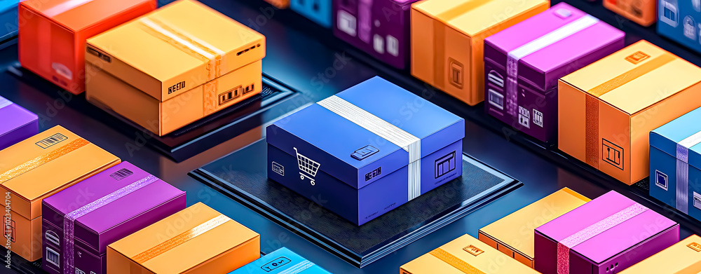 Logistics and parcel company at Christmas and back Friday time