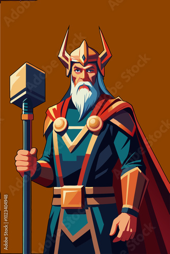 antica divinità Thor dio del tuono 02