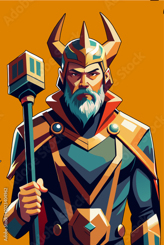antica divinità Thor dio del tuono 01