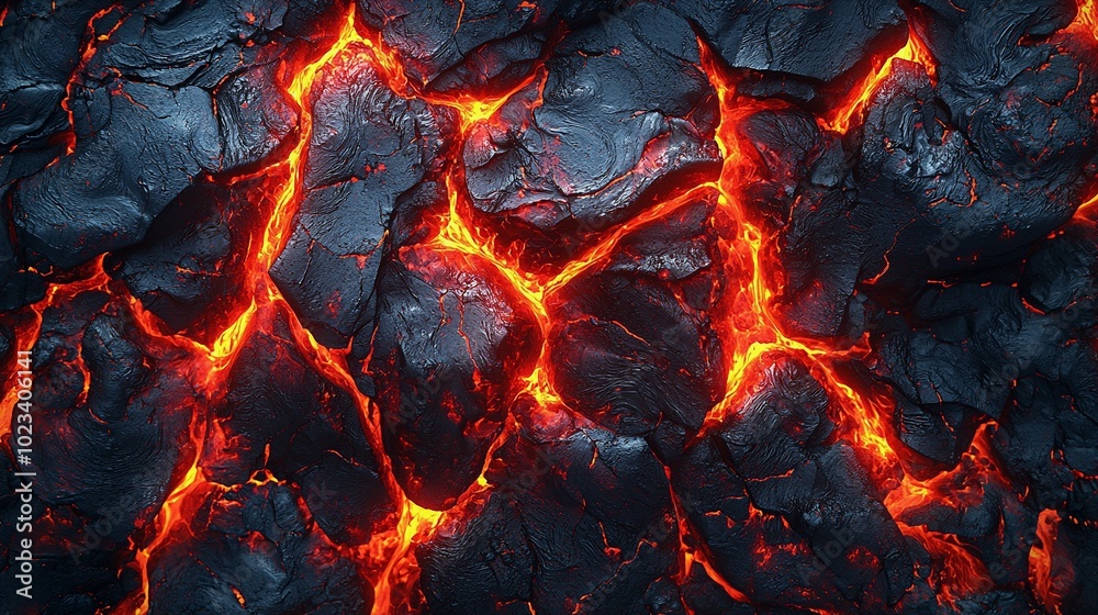 Captivating Molten Lava Textures in Deep Reds and Bright Oranges Captivating Molten Lava Textures in Deep Reds and Bright Oranges