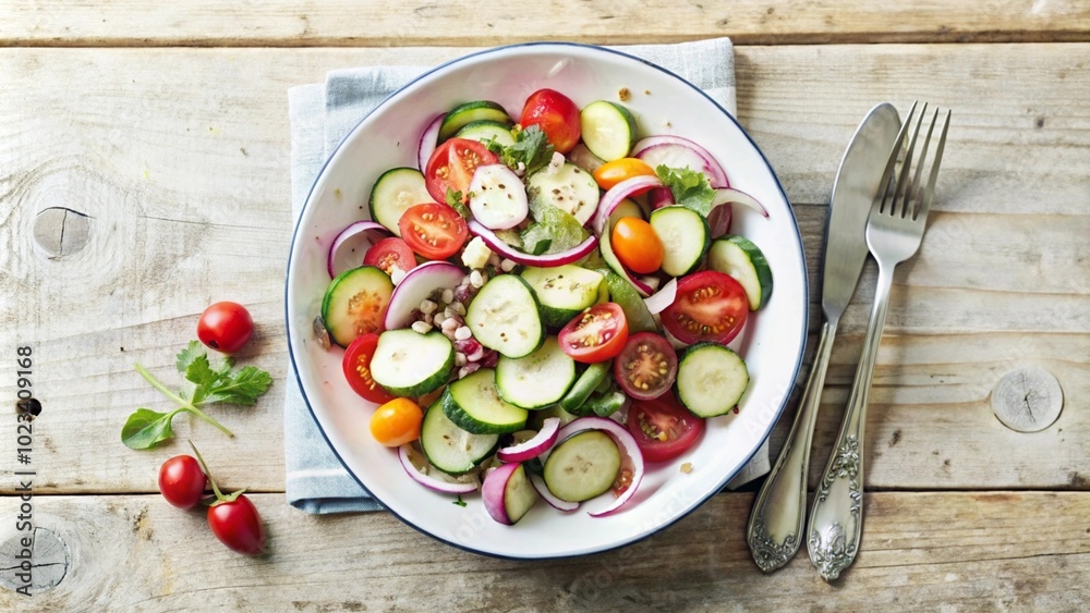 salad on a plate salad on a plate