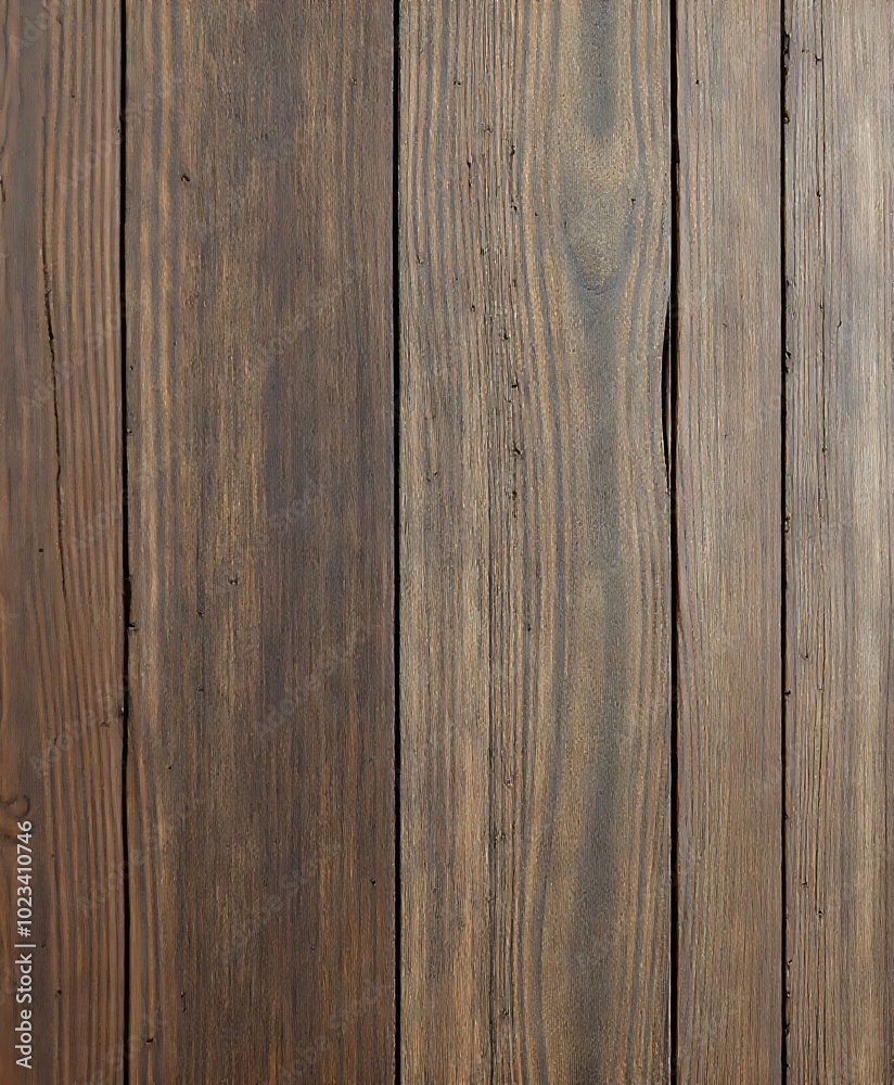 Naklejka premium Aged Wooden Wall Paneling Close-Up - Rustic Wooden Texture