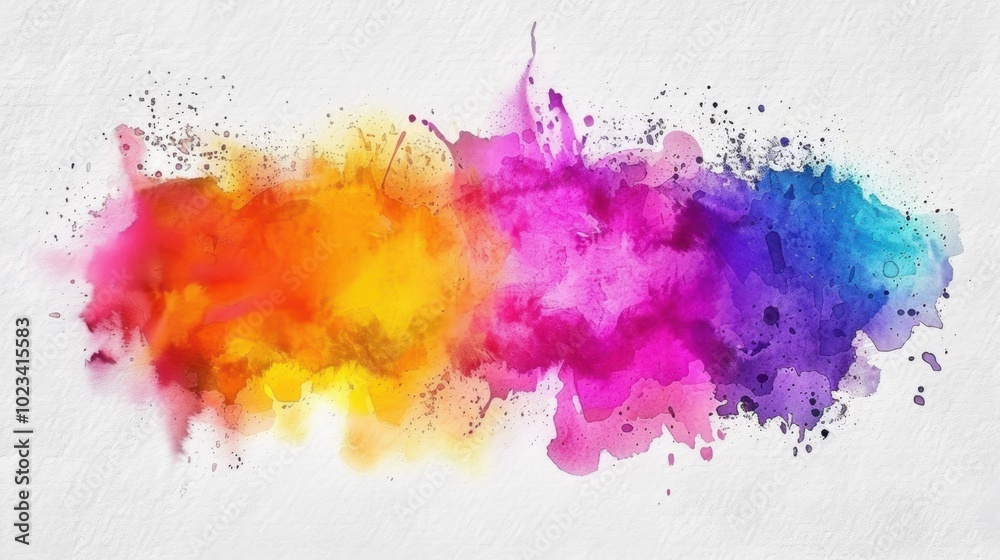Fototapeta premium Vibrant Abstract Watercolor Splash Background