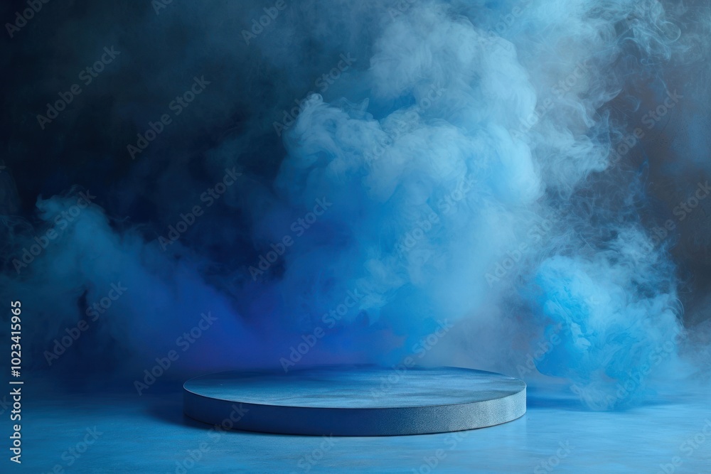 Blue smoke background nature outdoors circle. Blue smoke background nature outdoors circle.