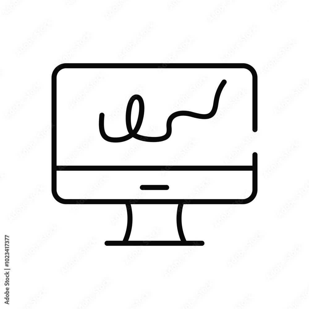Digital Signature vector icon Digital Signature vector icon