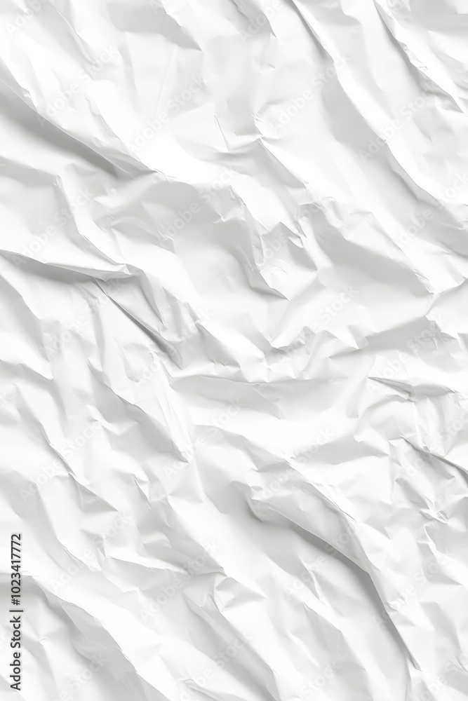 Obraz premium Poster element background of crumpled creased torn white paper