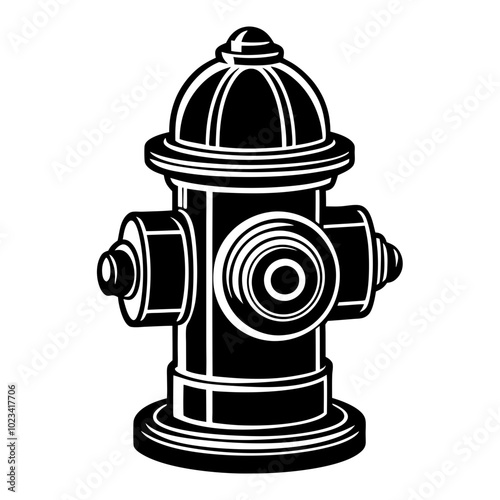 fire hydrant icons. Fire hydrant silhouette water hydrant symbol. Vector illustration