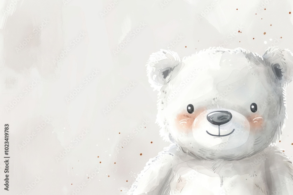 White teddy bear toy representation creativity. White teddy bear toy representation creativity.
