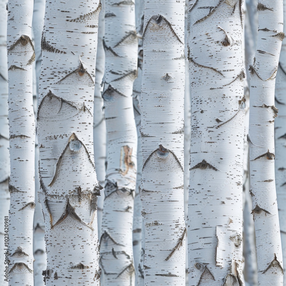 birch tree trunks in winter. ai generated birch tree trunks in winter. ai generated