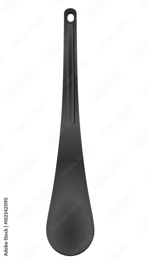 Wooden chef spoon. vector illustration Wooden chef spoon. vector illustration