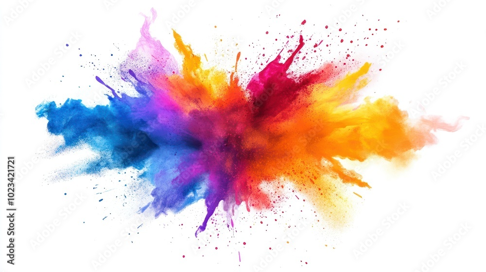 Fototapeta premium Colorful Explosion of Paint