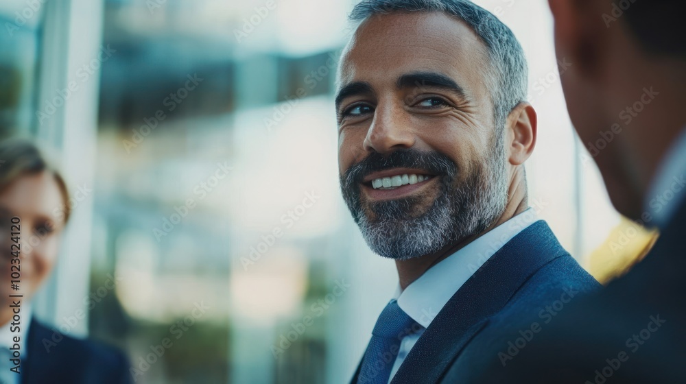 Obraz premium Smiling Businessman