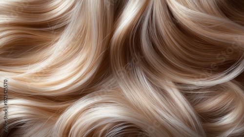 Close Up of Blonde Wavy Hair