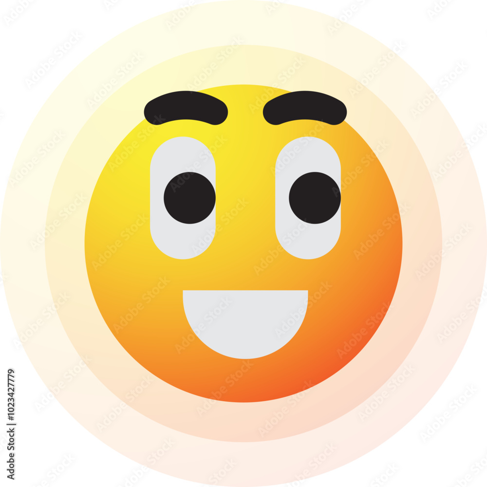Smile Sun Emoji, Happy Sun Emotion Emoticon Icon Illustration Smile Sun Emoji, Happy Sun Emotion Emoticon Icon Illustration