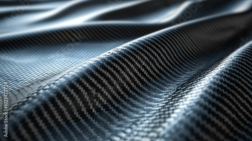 Wallpaper Mural A Close-Up of Wavy Black Carbon Fiber Material Torontodigital.ca