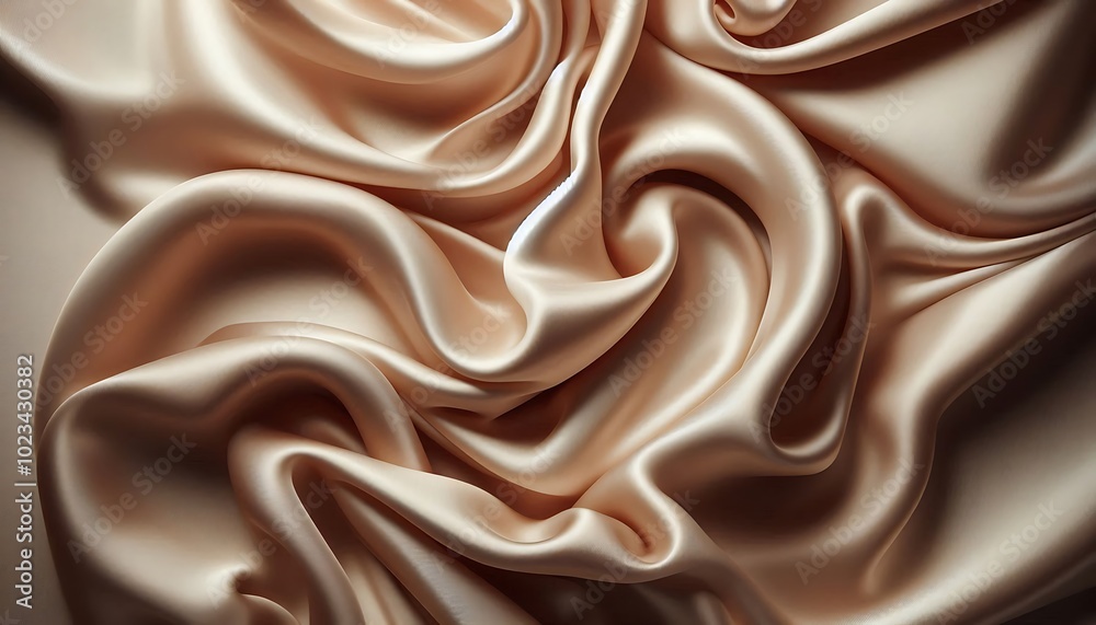 A smooth and luxurious light brown silk texture with a soft sheen, perfect for elegant and refined designs,generative ai A smooth and luxurious light brown silk texture with a soft sheen, perfect for elegant and refined designs,generative ai