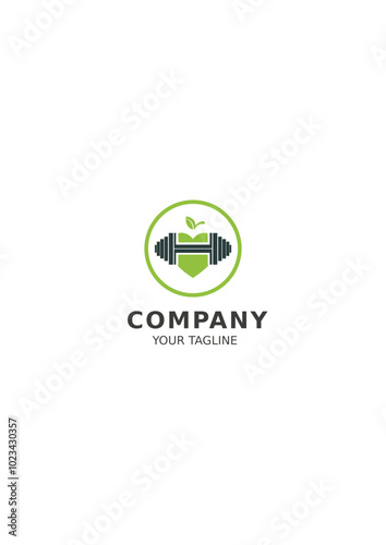 Fitness logo, gym, dumbbell, muscle, health, wellness, athletic