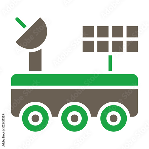 Space Car Icon Design