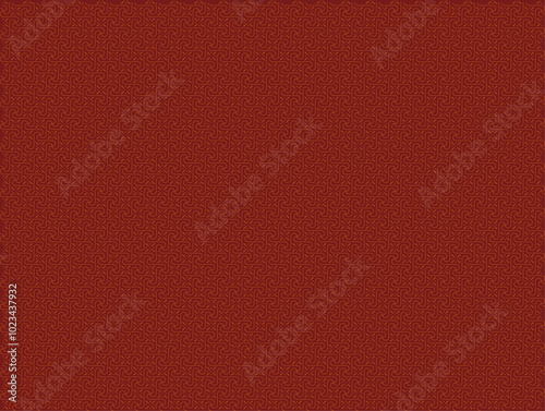 Fondo rojo con patrón de líneas curvas navideño
