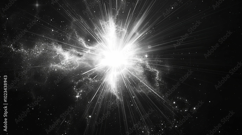 A Bright Star Explosion in a Dark Nebula A Bright Star Explosion in a Dark Nebula