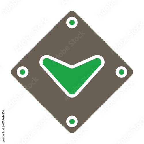 Down Chevron Icon Design