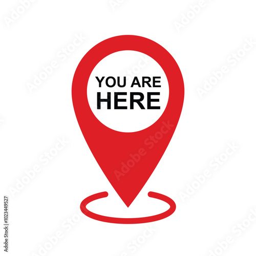 you are here sign icon mark location pointer pin. marker and pointer icon. Iocation indicator. location map icon, vector icon. red location pin marker symbol vector