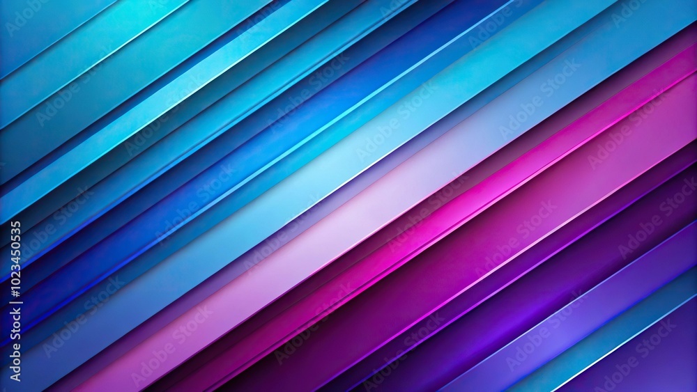 High angle abstract background with layers of blue and purple