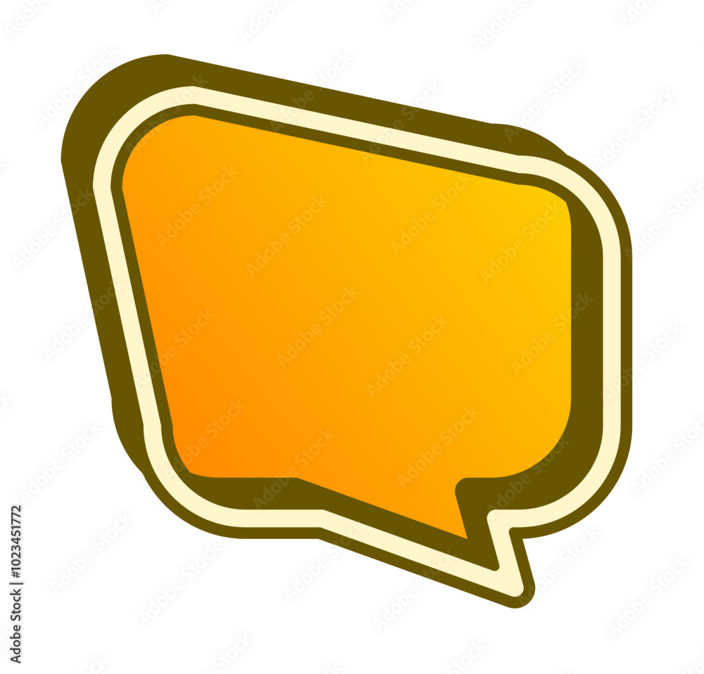 chat message speech bubble gradient color