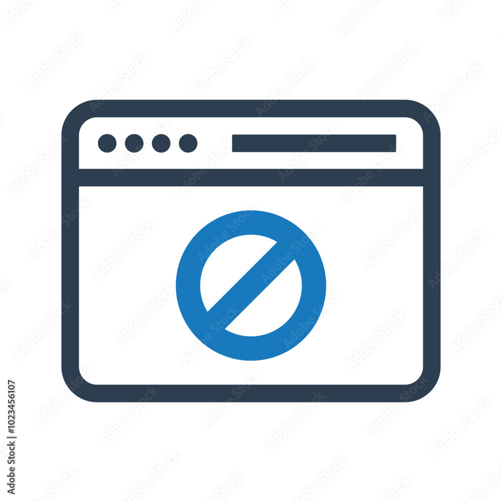 Browser block icon Browser block icon