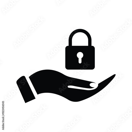 Hand lock icon