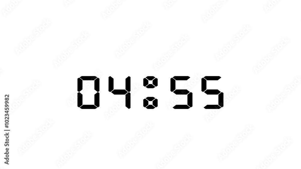 5 minute count down timer to 0 second timer ,, 5 minute count down timer to 0 second timer ,,