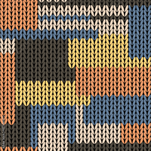 Knitted background pattern wallpaper knitting decorative print handmade textile knitting handiwork
