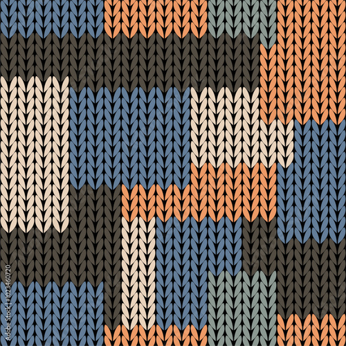 Knitted background pattern wallpaper knitting decorative print handmade textile knitting handiwork