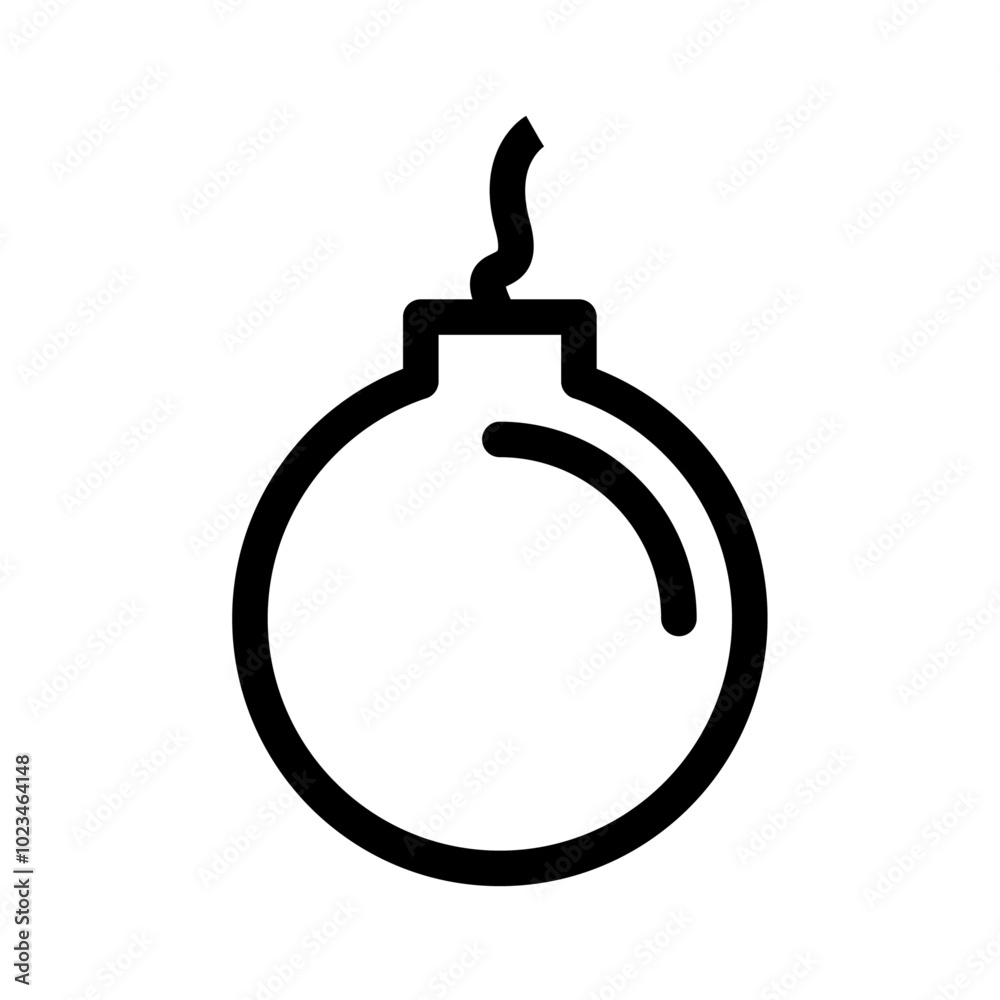 A bomb icon symbolizing danger or explosives. A bomb icon symbolizing danger or explosives.