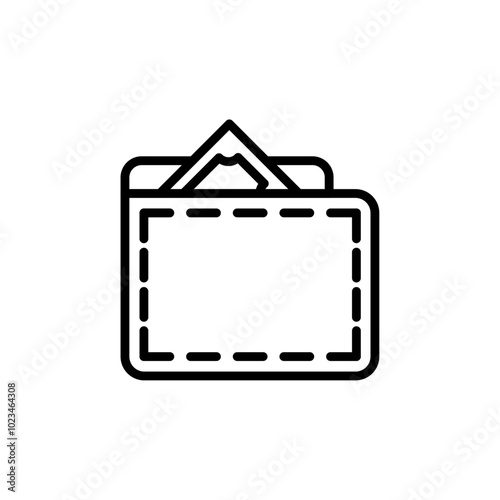 Wallet with cash, representing financial transactions or budgeting.