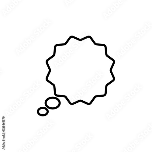 Basic icon of a speech bubble representing communication or conversation.