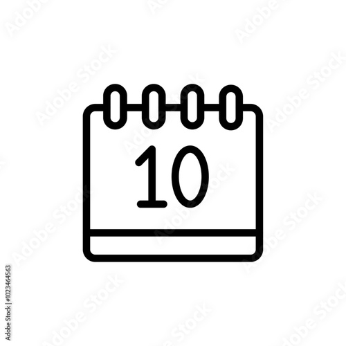 A calendar date icon showing the number 10, symbolizing specific dates or appointments.